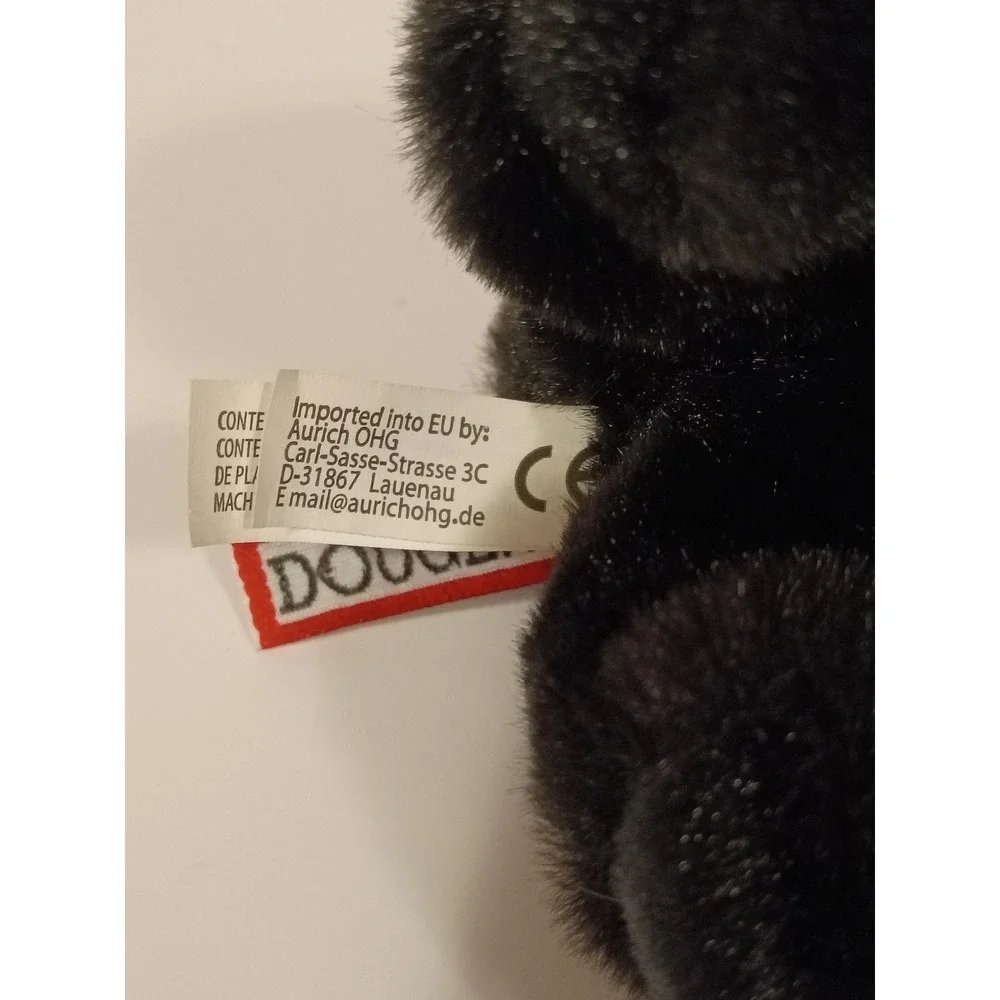 Douglas Cuddle Toys Black‎ Bear Plush Stuffed Animal Soft Toy 7 Inch PA-16833